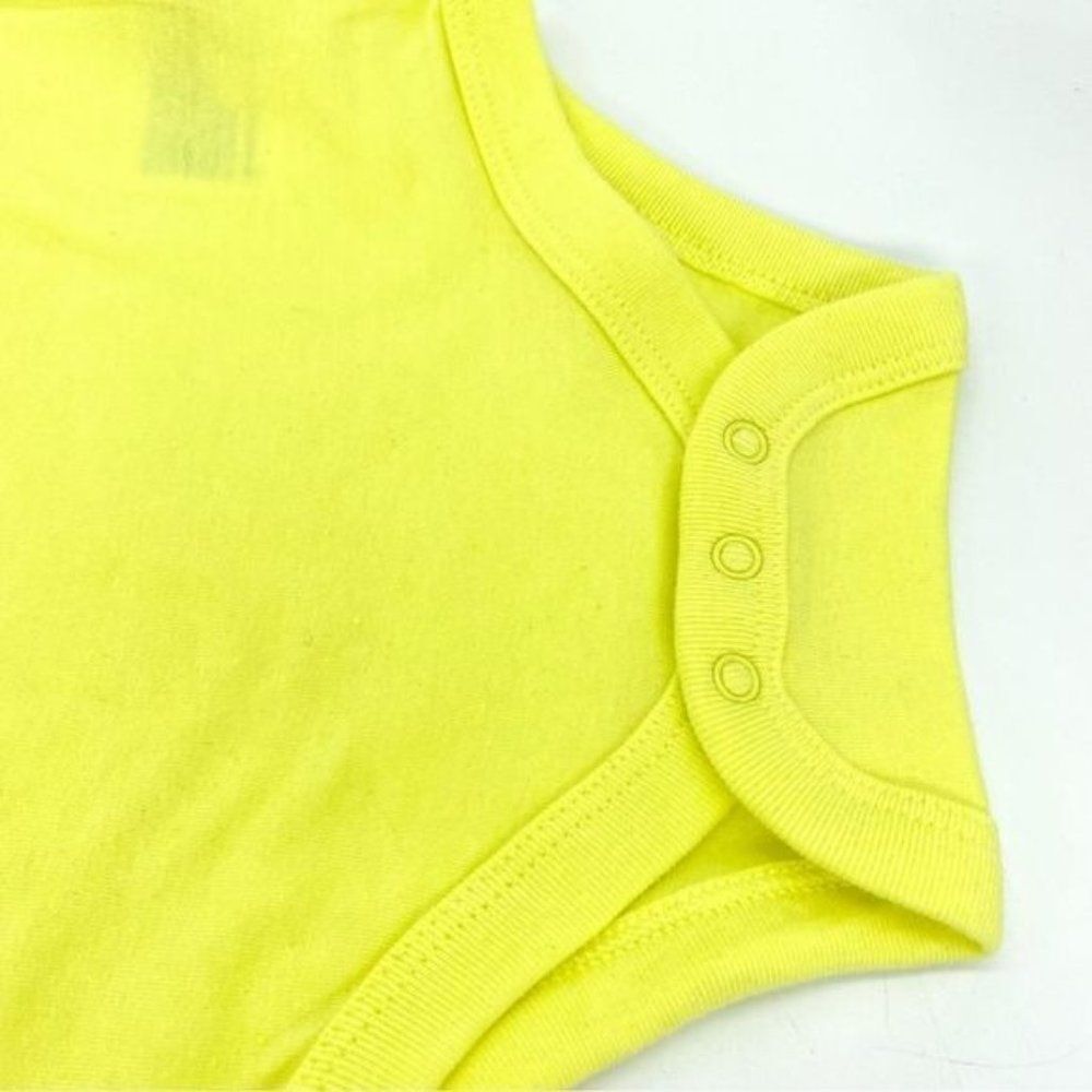 Cat & Jack Yellow Eyelet Flutter Sleeve Bodysuit Onsie New 18 Months - Picture 5 of 7